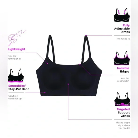 NWT Maidenform M Modern Comfort Pullover Bralette Size Small - Picture 6 of 7